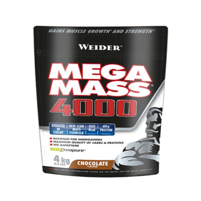 Proteine | Mega Mass 4000 4kg, pudra, Weider, Mix pentru crestere masa musculara 0
