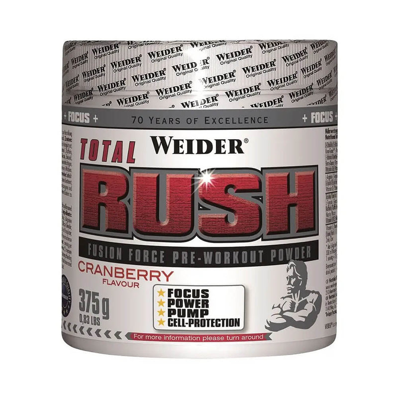 Suplimente antrenament | Total Rush, pudra, 375g, Weider, Supliment alimentar pre-workout cu cofeina 0