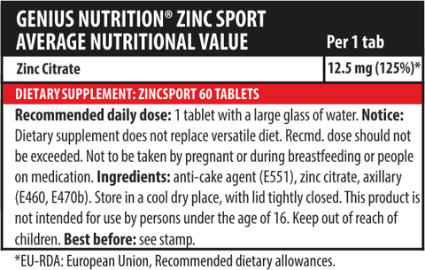 undefined | ZINC SPORT 60tabs 1